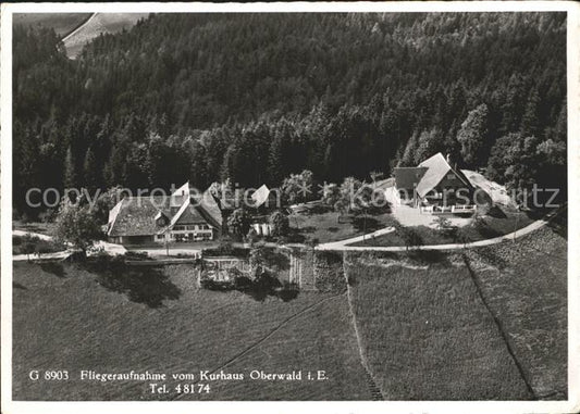 12361433 Duerrenroth Gasthaus Kurhaus Oberwald Fliegeraufnahme Duerrenroth