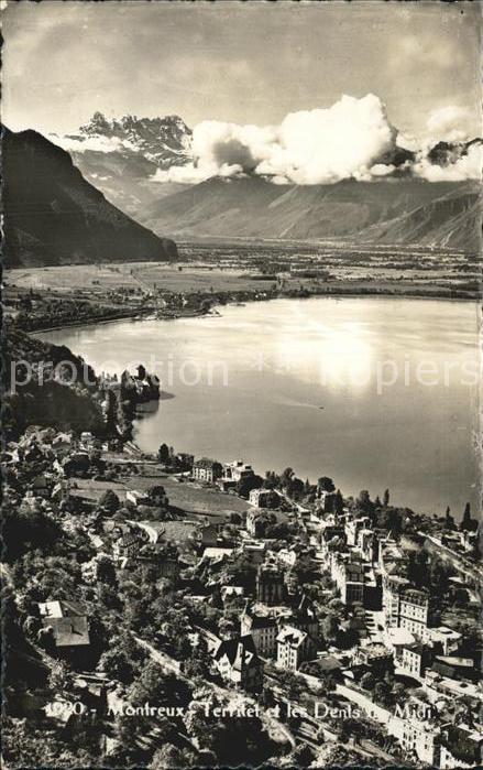 12574999 Montreux VD Territet et les Dents du Midi Montreux