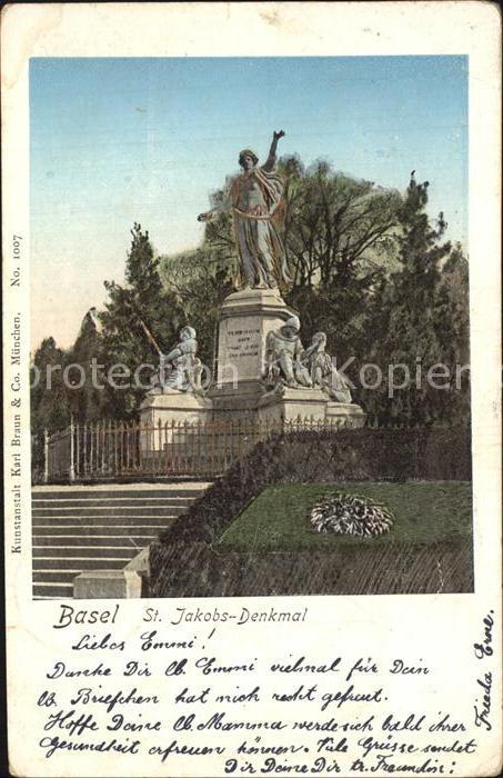 12576842 Basel BS St Jakobs Denkmal Basel