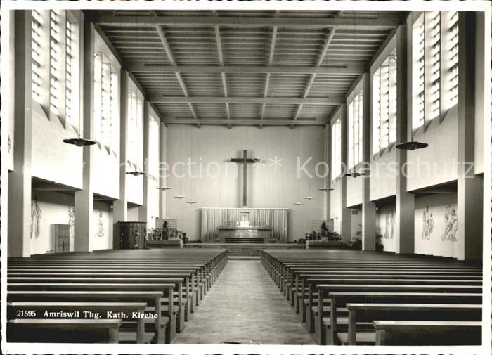 12578026 Amriswil TG Intérieur de l'église Kath Amriswil