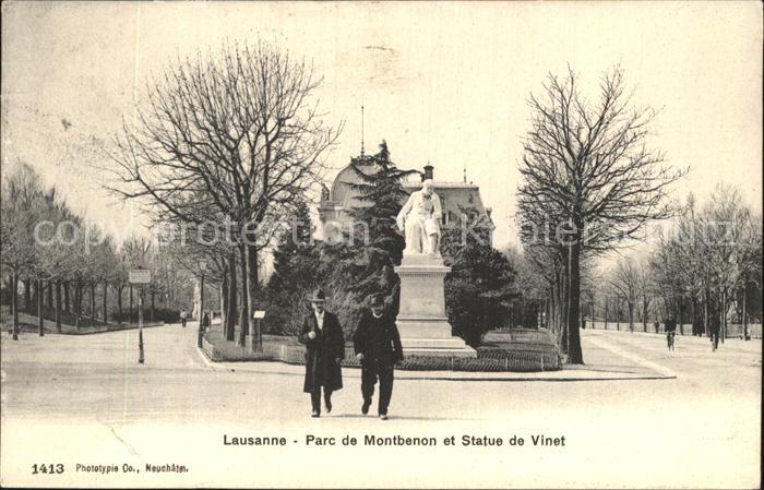 12584563 Lausanne VD Parc de Montbenon Statue de Vinet Monument Lausanne VD