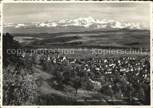 12585290 Panorama de Weinfelden avec les Alpes d'Alpstein Weinfelden