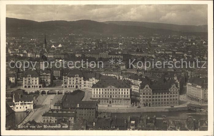 12586496 Zuerich ZH Stadtbild von der Universitaet aus Zuerich