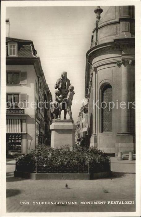 12586508 Yverdon-les-Bains Monument Pestalozzi Monument Statue Yverdon-les-Bains