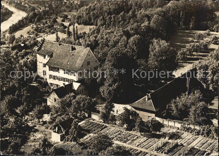 12587108 Hohentannen TG Schloss Oetlishausen Landschulheim Fliegeraufnahme Hohen