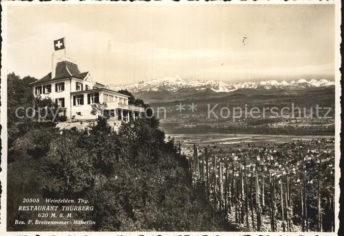 12587111 Weinfelden Restaurant Thurberg Panorama alpin Weinfelden