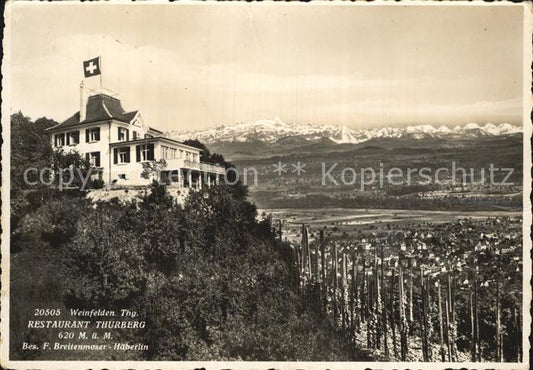 12587172 Weinfelden Restaurant Thurberg Panorama alpin Weinfelden