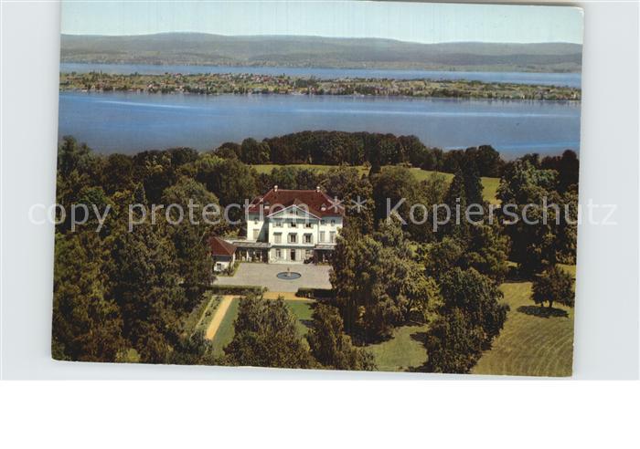 12589109 Mannenbach Untersee Fliegeraufnahme Schloss Eugensberg Mannenbach-Salen