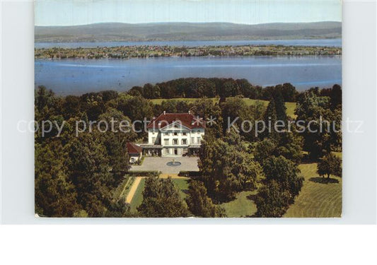 12589133 Mannenbach Untersee Fliegeraufnahme Schloss Eugensberg Mannenbach-Salen