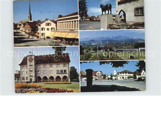 12589148 Amriswil TG Rathaus Platz Panorama Amriswil