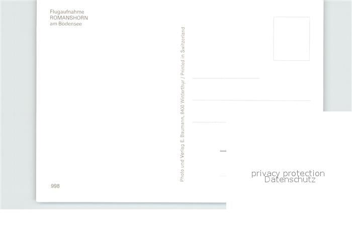 12589238 Romanshorn Bodensee Fliegeraufnahme Romanshorn