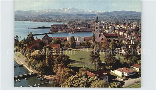 12589893 Romanshorn Bodensee Fliegeraufnahme mit Blick auf Denkmal Saentis Roman