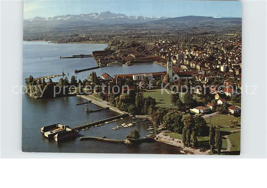 12589894 Romanshorn Bodensee Fliegeraufnahme mit Blick auf den Saentis Romanshor