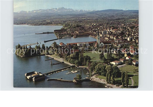 12589896 Romanshorn Bodensee Fliegeraufnahme mit Blick auf den Saentis Romanshor