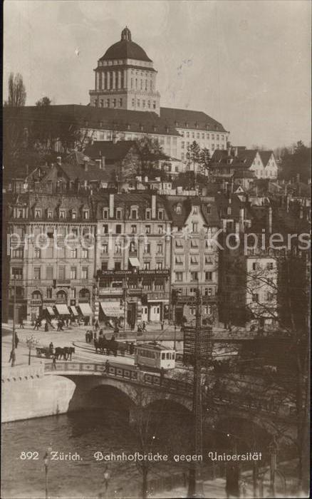 12587413 Zuerich ZH Bahnhofbruecke Universitaet  Zuerich