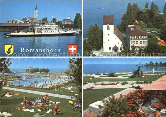 12587523 Romanshorn TG Promenade de la plage du port Église Romanshorn