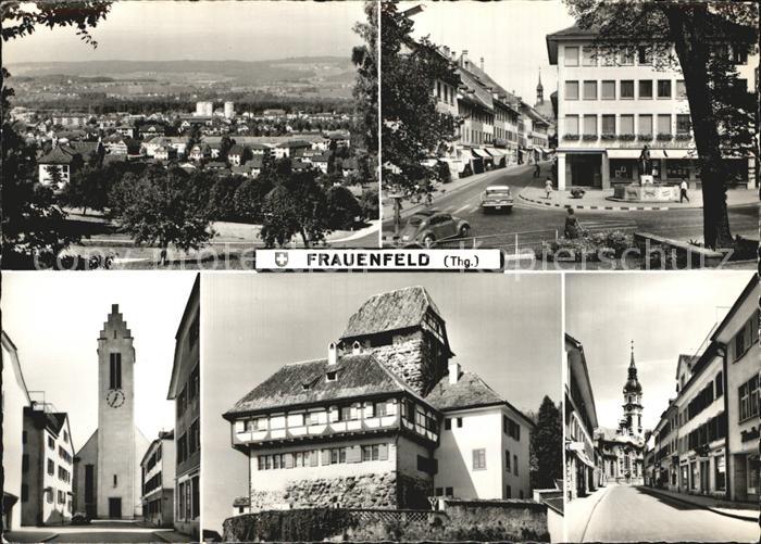 12588338 Frauenfeld Teilansichten Strassenpartie Kirche Frauenfeld