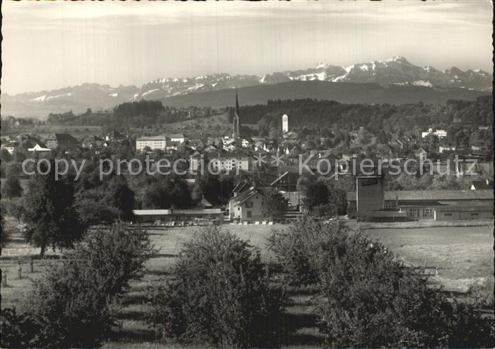 12588412 Amriswil TG Vue générale avec la chaîne Saentis Alpes appenzelloises Amriswil