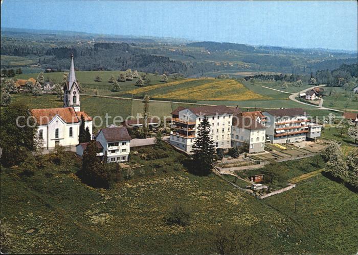 12588445 St Pelagiberg Kurhaus Marienburg Kirche Fliegeraufnahme St. Pelagiberg