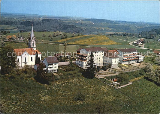 12588445 St Pelagiberg Kurhaus Marienburg Kirche Fliegeraufnahme St. Pelagiberg