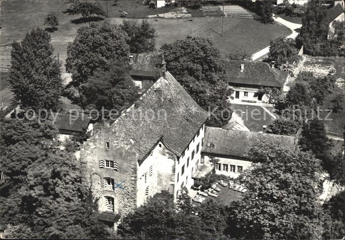 12588516 Hohentannen TG Schloss Oetlishausen Landschulheim Fliegeraufnahme Hohen