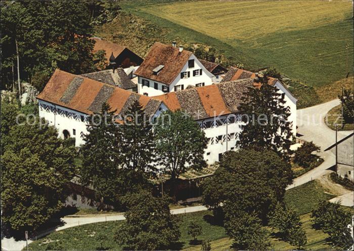 12588559 Unter-Horstetten Gasthaus Schloss Klingenberg Fliegeraufnahme Unter-Hor