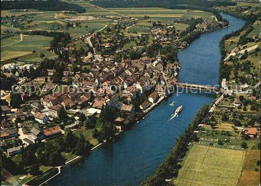 12588586 Diessenhofen mit Rhein Fliegeraufnahme Diessenhofen