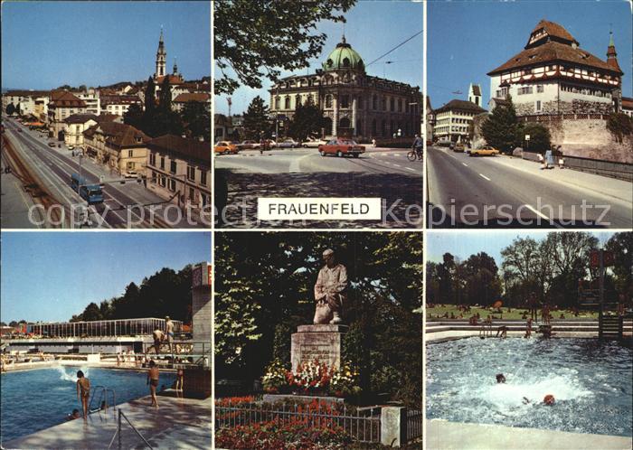 12588685 Frauenfeld Vues partielles du bâtiment monument statue piscine extérieure Frauenfeld