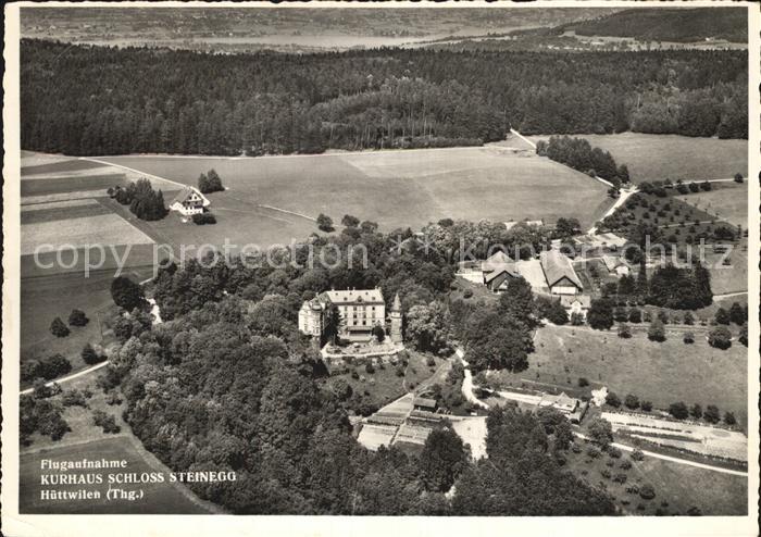 12588697 Steinegg Huettwilen TG Kurhaus Schloss Fliegeraufnahme Huettwilen