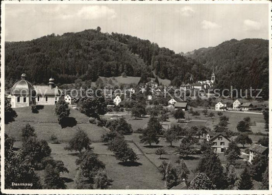 12589361 Dussnang Fliegeraufnahme mit Kirche Dussnang