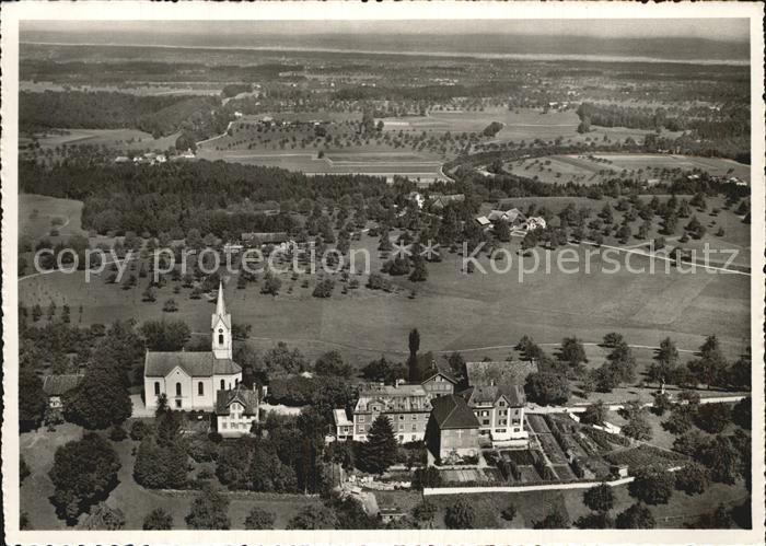 12589403 St Pelagiberg Fliegeraufnahme Mit Kirche und Bodensee St Pelagiberg