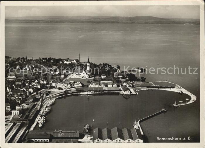 12589461 Romanshorn Bodensee Fliegeraufnahme mit Hafen Romanshorn Bodensee