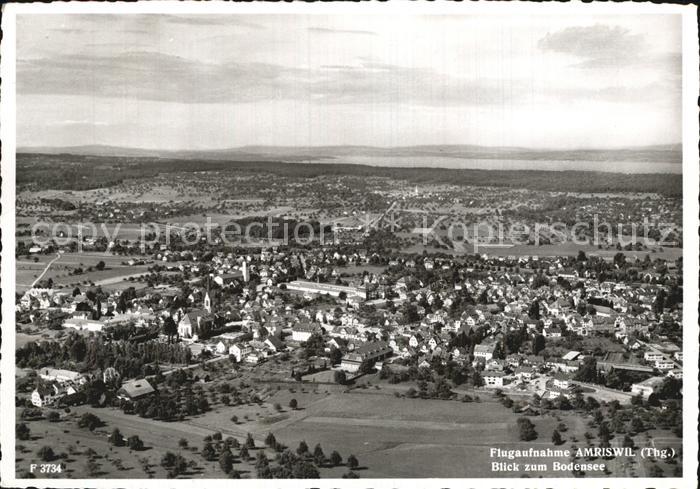 12589462 Amriswil TG Photo aérienne avec le lac de Constance Amriswil TG