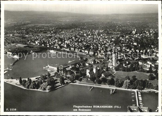 12589493 Romanshorn Bodensee Fliegeraufnahme mit Hafen Romanshorn Bodensee