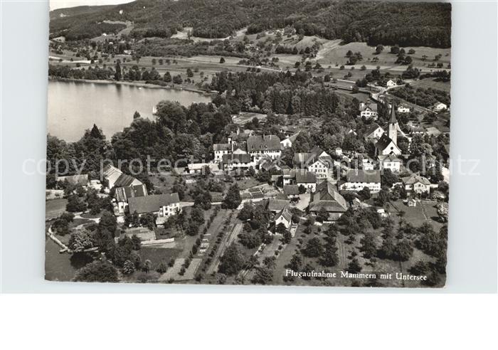 12590039 Mammern Fliegeraufnahme mit Untersee Mammern