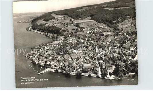 12590126 Steckborn TG Fliegeraufnahme Partie am Untersee Steckborn TG