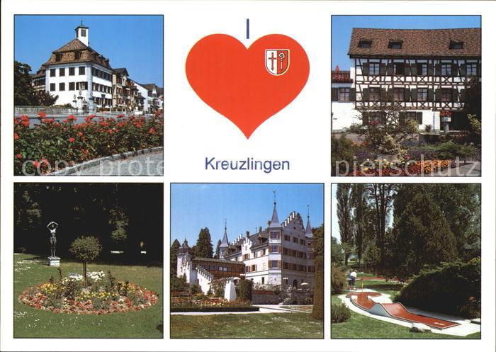 12590894 Kreuzlingen TG Parkanlagen Schloss Denkmal Minigolf Kreuzlingen