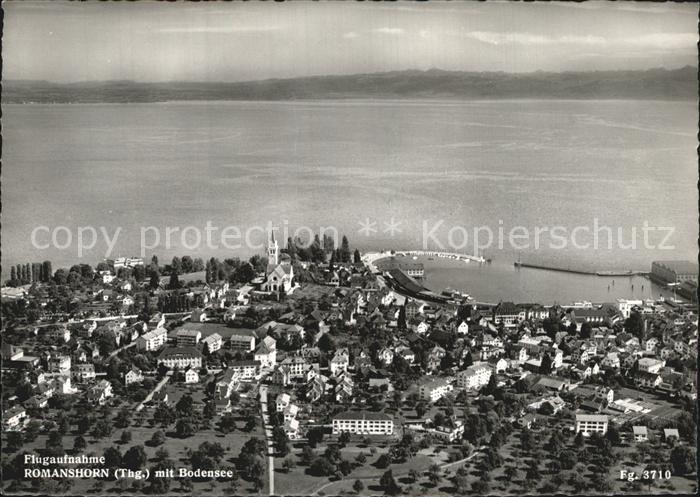 12590974 Romanshorn TG Photo aérienne du lac de Constance Romanshorn