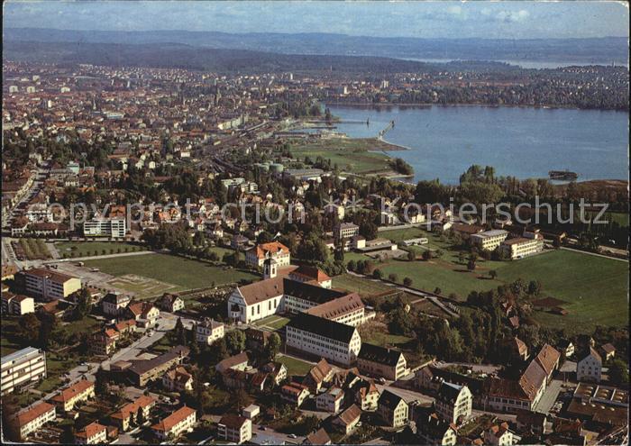 12593189 Kreuzlingen TG Monastère de Constance Église Séminaire Photographie aérienne Kreuzlingen