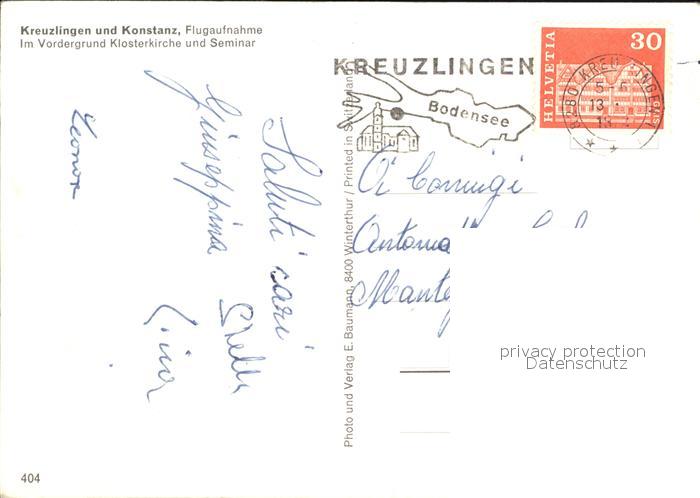 12593189 Kreuzlingen TG Monastère de Constance Église Séminaire Photographie aérienne Kreuzlingen