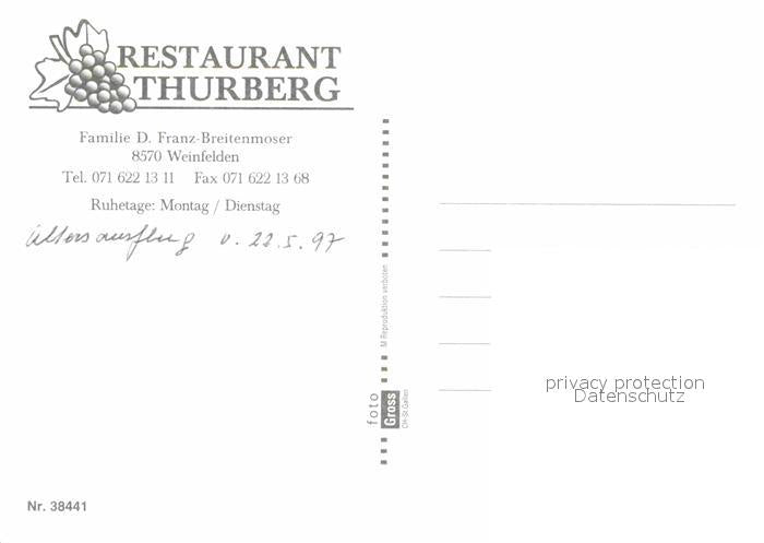 12614835 Weinfelden Restaurant Thurberg Weinfelden