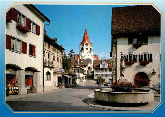 12614875 Place du marché de Weinfelden avec fontaine Weinfelden