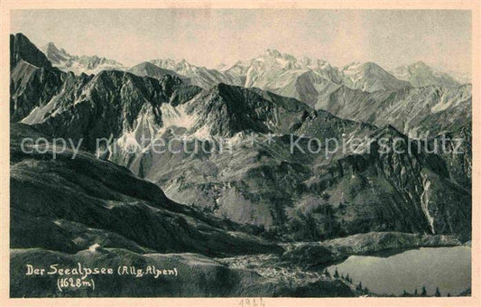 12628208 Seealpsee bei Oberstdorf Fliegeraufnahme Seealpsee