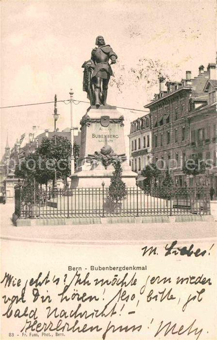 12626083 Bern BE Monument Bubenberg Berne