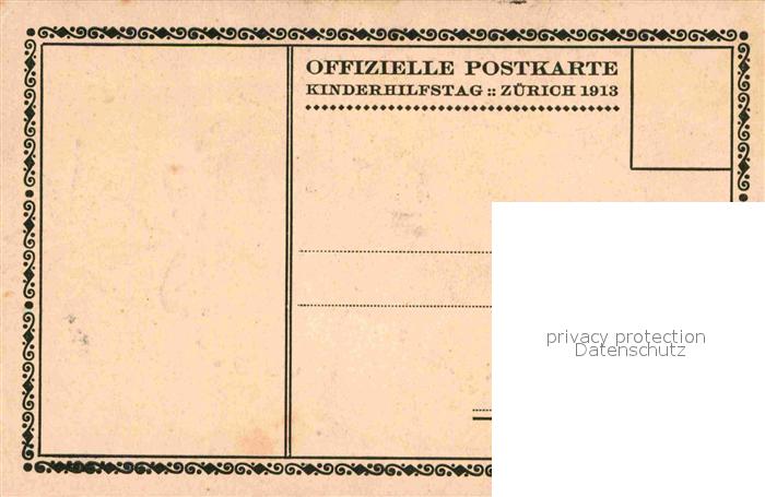 12648509 Zuerich ZH Kinderhilfsta 1913 Zuerich ZH