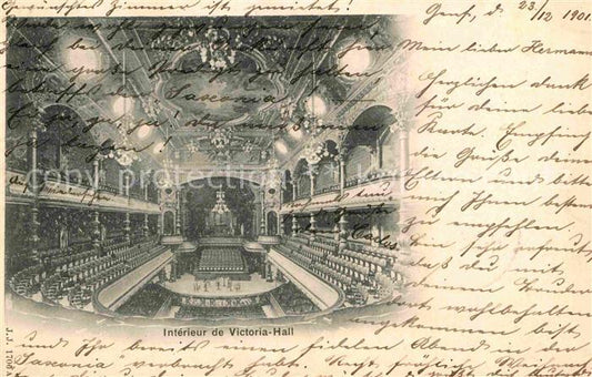 12717908 Genève GE Intérieur de Victoria Hall Genève