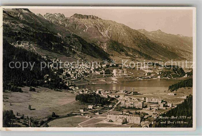 12732835 St Moritz Bad GR Village Panorama St Moritz