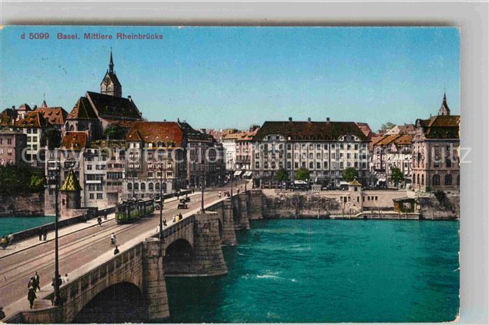 12733458 Basel BS Mittlere Rheinbruecke Basel