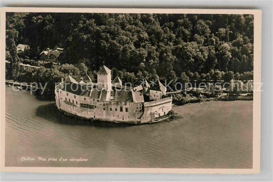 12724723 Chillon Photo aérienne du Château de Montreux