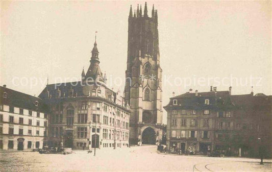 12733522 Fribourg FR Banque d'État et la Cathédrale Fribourg FR